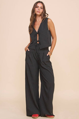 Pin Stripe Flowy Pants