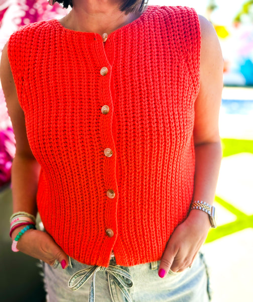 Papaya Sweater Vest