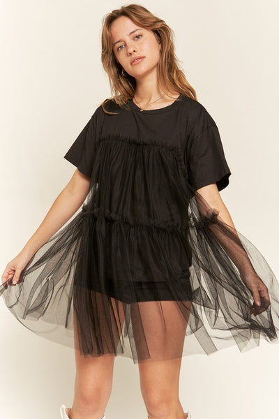 Tulle Babydoll Tee