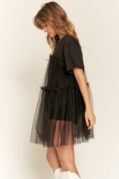 Tulle Babydoll Tee