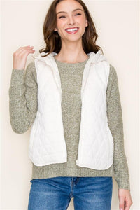 Quilted Hooded Vest