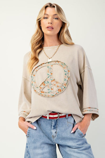 Peace Patch Top