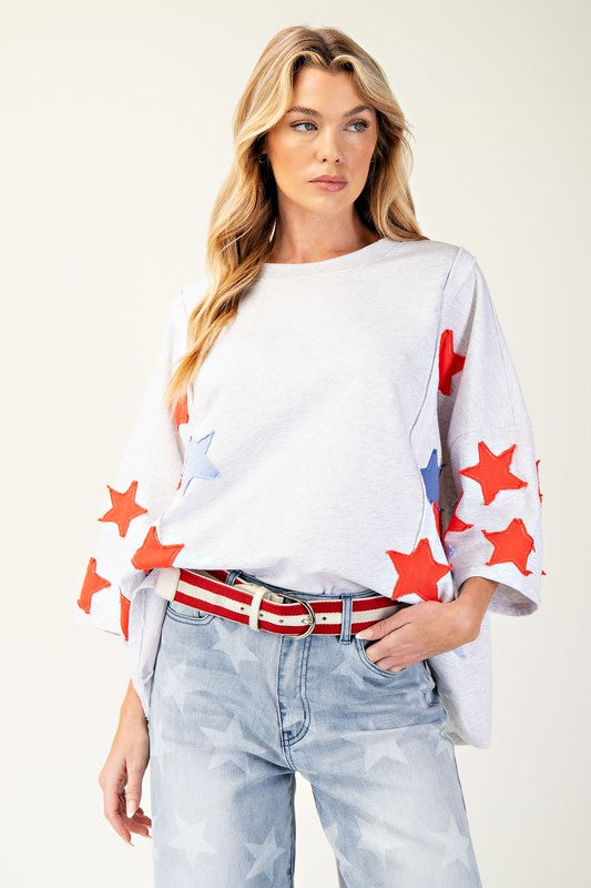 Star Patches Pullover