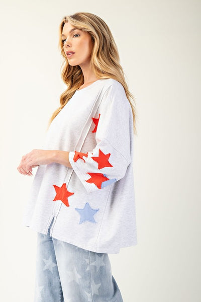 Star Patches Pullover