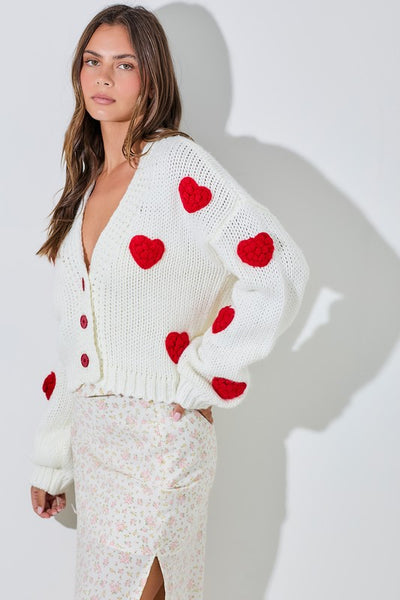 Bubble Heart Cardigan