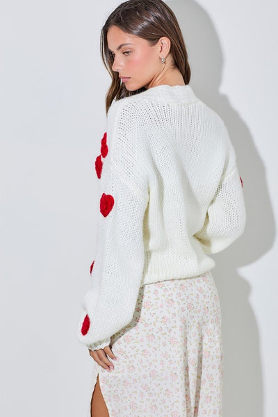 Bubble Heart Cardigan