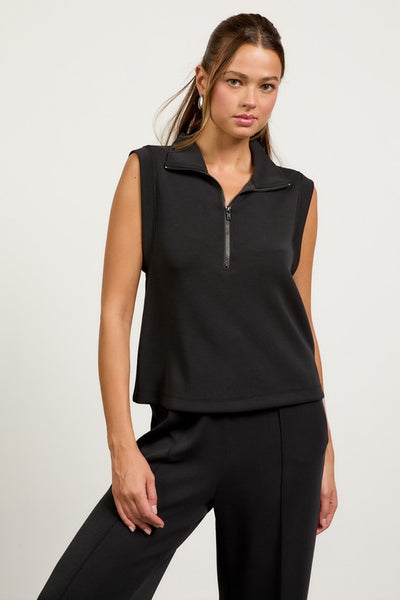 Soft Modal Zip Top