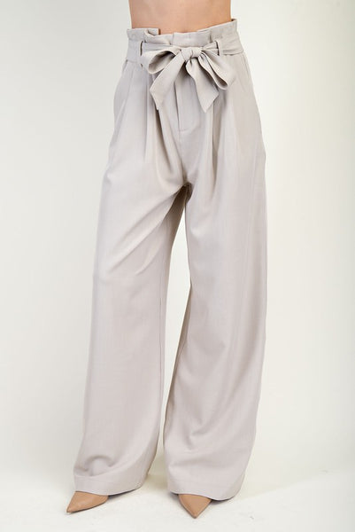 Wide Leg Belted Pants