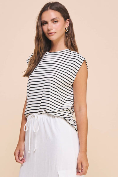 Striped Muscle Tee