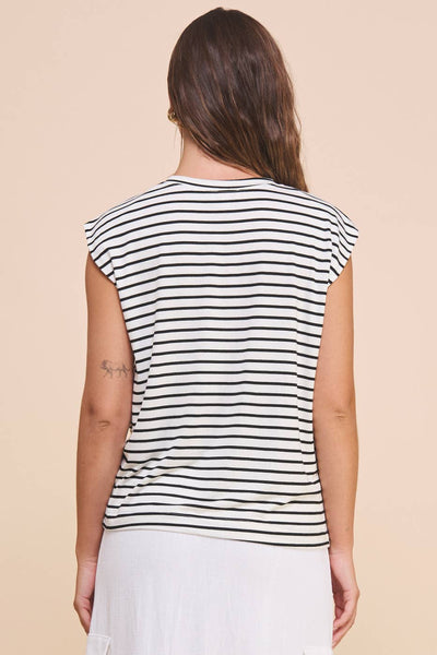 Striped Muscle Tee