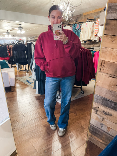 Red Velvet Pullover