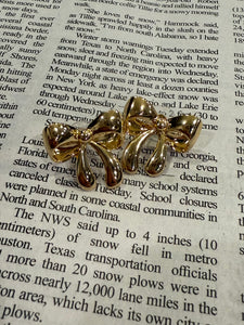 Gold Bow Earrings