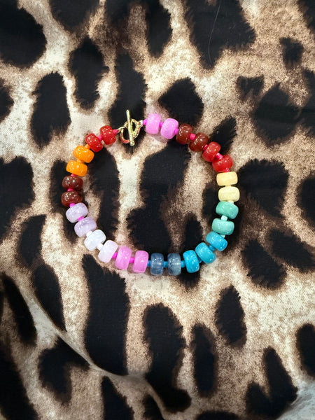 Rainbow Stone Bracelet