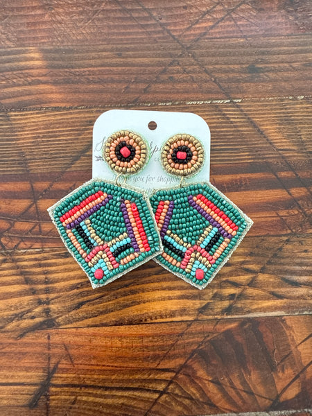 Boho Beaded Earrings