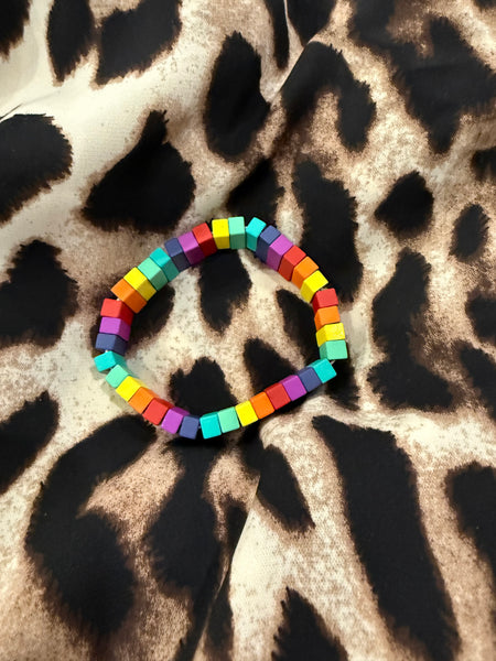 Rainbow Rectangles Bracelet