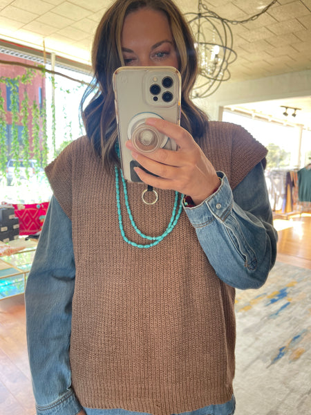 Oversized Sweater Vest/Top