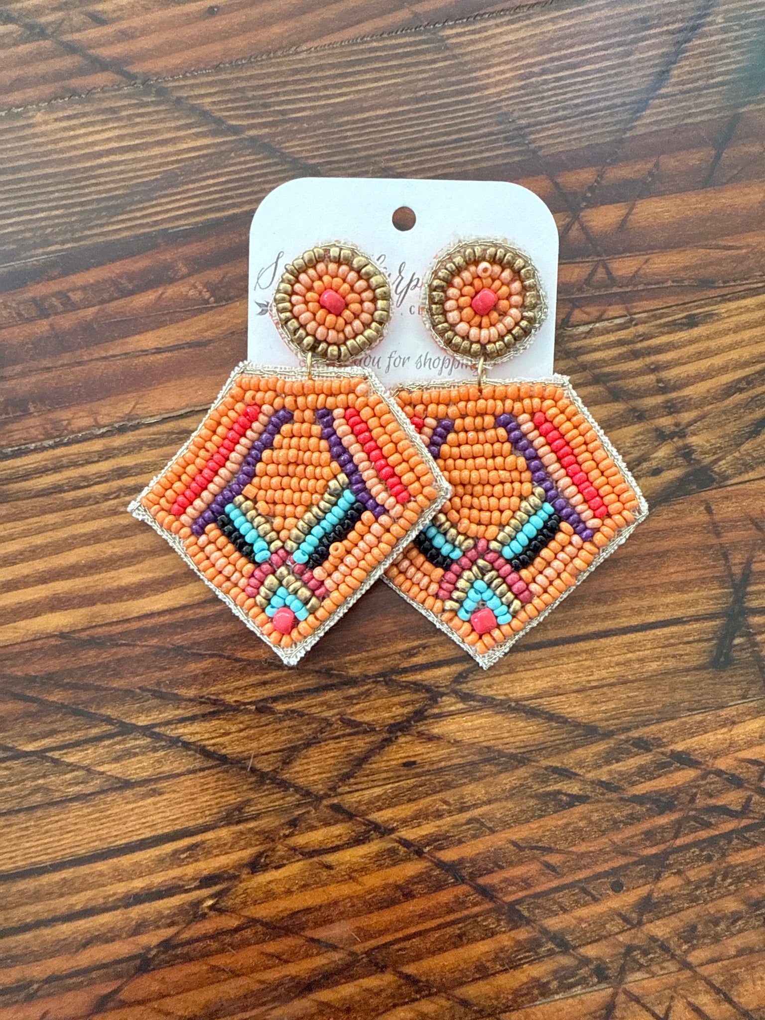 Boho Beaded Earrings