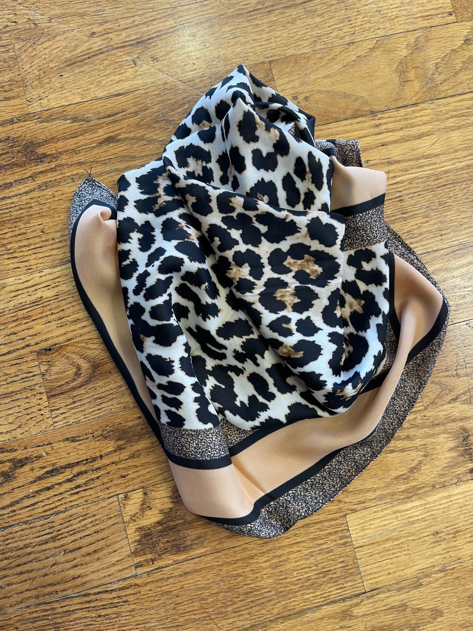 Leopard Silk Scarf