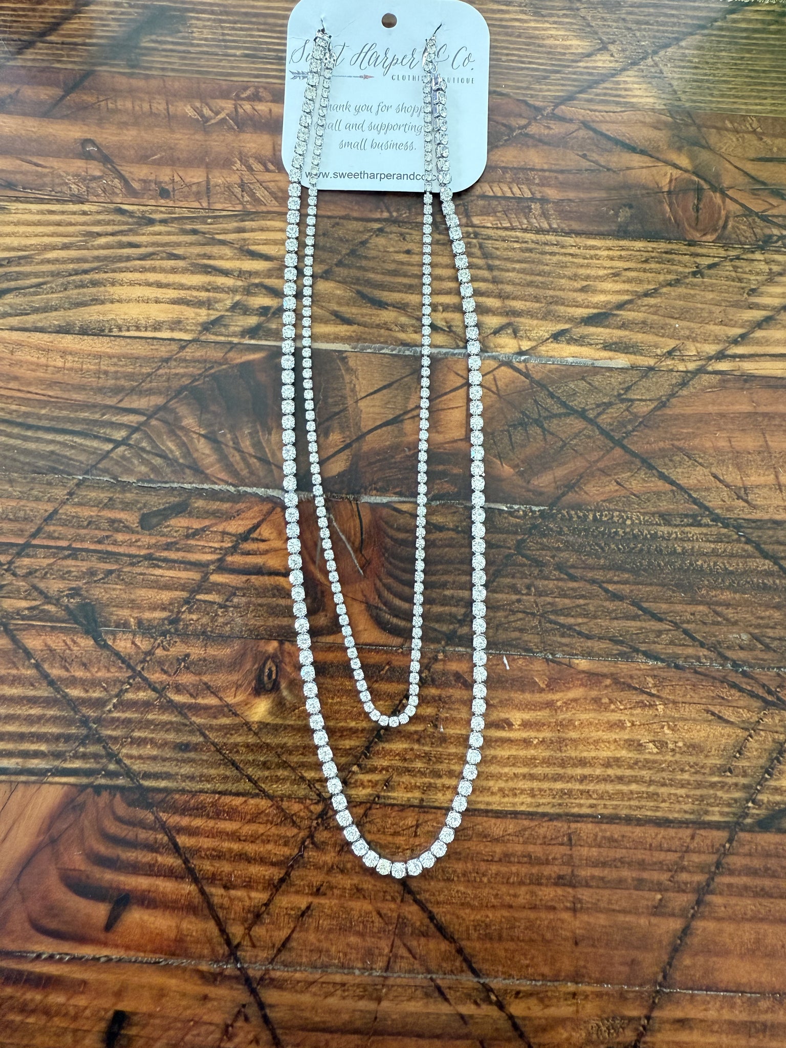 Double Strand Tennis Necklace