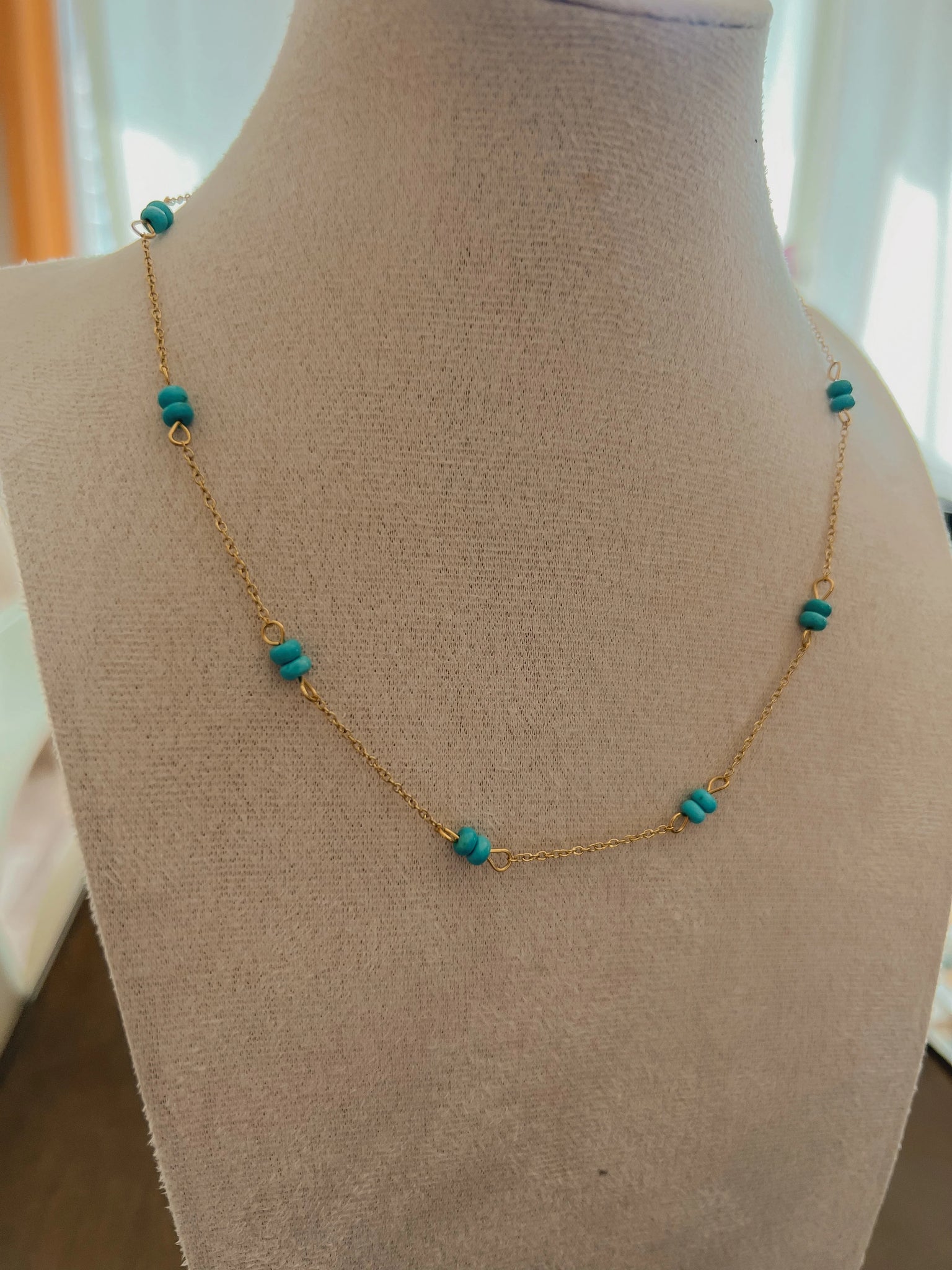 Beaded Turquoise Necklace