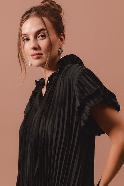 Pleated Silky Top