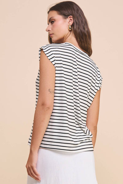 Striped Muscle Tee