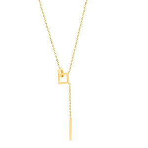 Squared Drop Necklace
